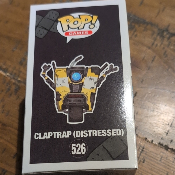 Funko Pop! Games Claptrap (Distressed) Action Figure - Yellow and Black - Picture 4 of 6